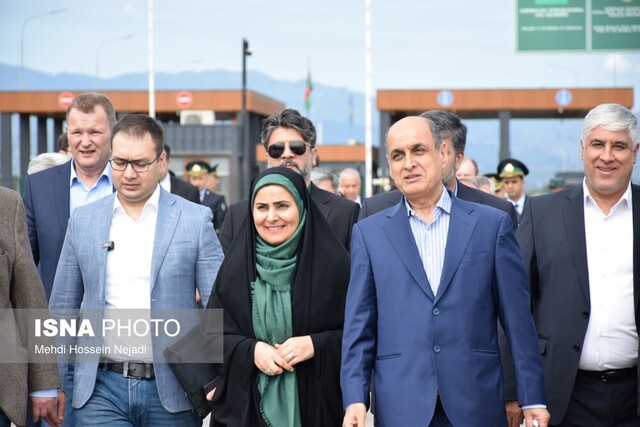 سفر زمینی وزیر راه و معاونان نخست‌وزیر کشورهای روسیه و آذربایجان از باکو به آستارا