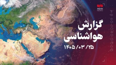 هشدار رگبار، صاعقه و باد شدید در ۵ استان